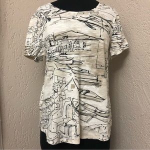 Chico’s Shirttail Tee Sz 1